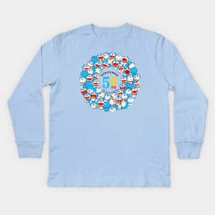 Happy 50th Anniversary Doraemon Kids Long Sleeve T-Shirt